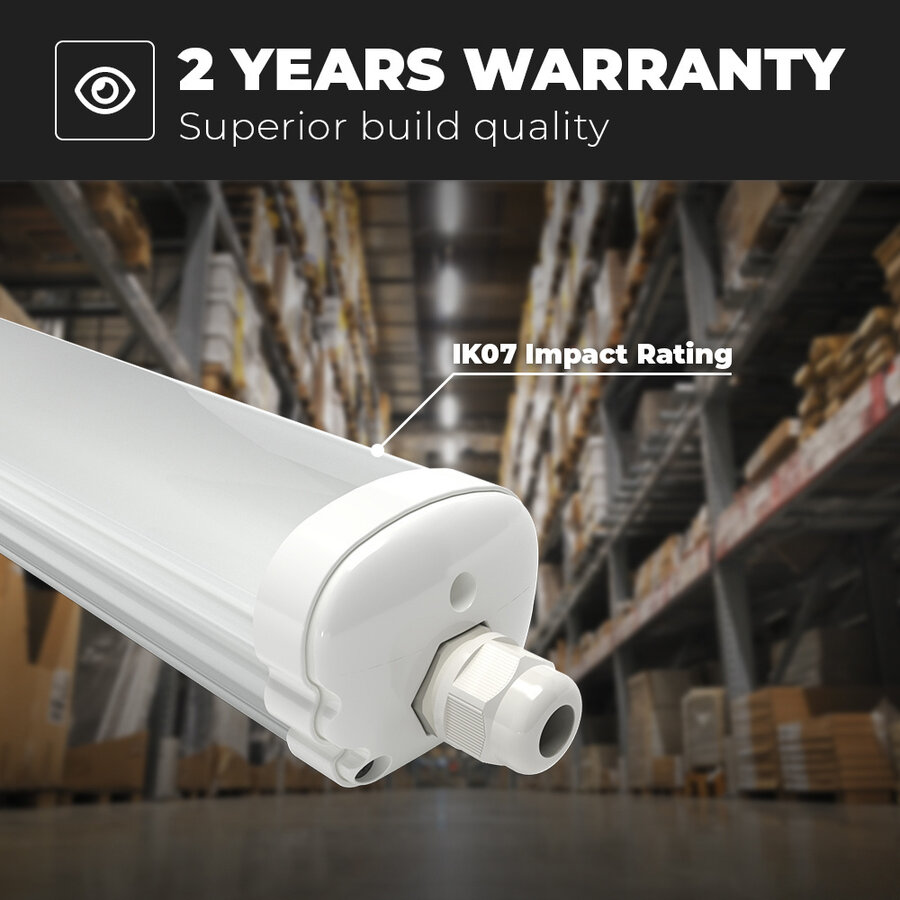 S-Series - Set van 6 LED TL armaturen 150cm - IP65 Waterdicht