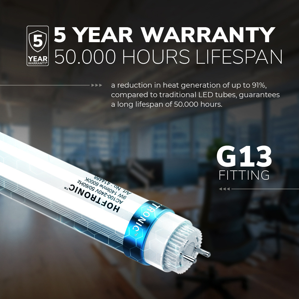 LED TL buis 120 cm - T8 (G13) - 18 Watt - 2520 Lumen - 6000K vervangt 65W (65W/860) flikkervrij - 140lm/W