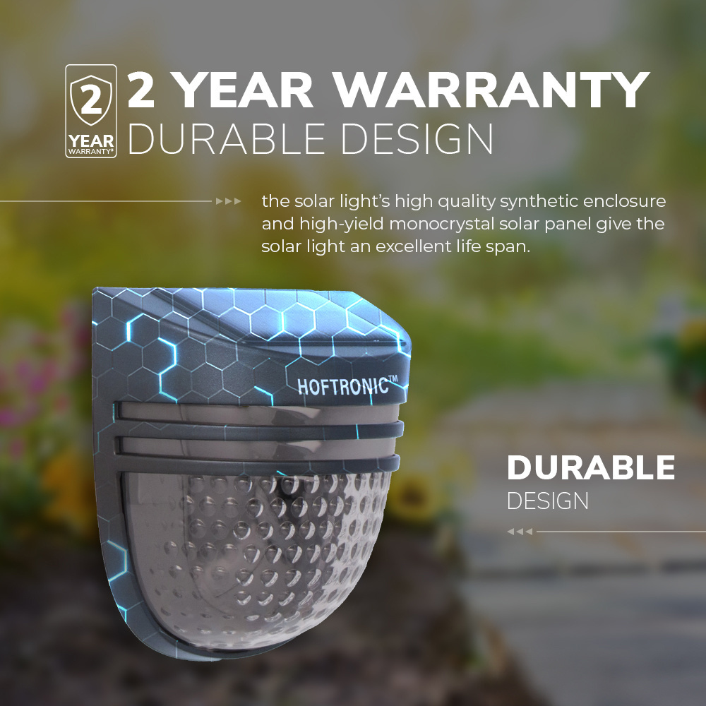 4x Solar LED Wandlamp Tropo 3000K warm wit met bewegingssensor