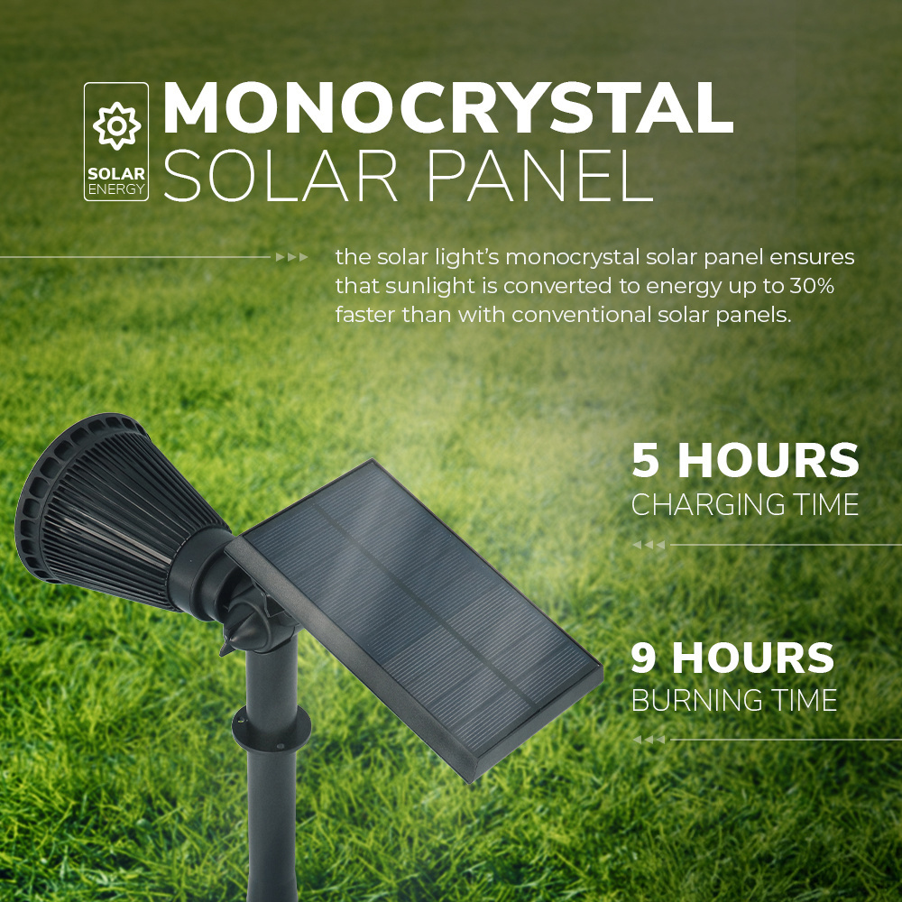 Solar LED Tuinspot Bend PIR met bewegingssensor 3000K warm wit Prikspot - Tuin spots, spots bodem buiten