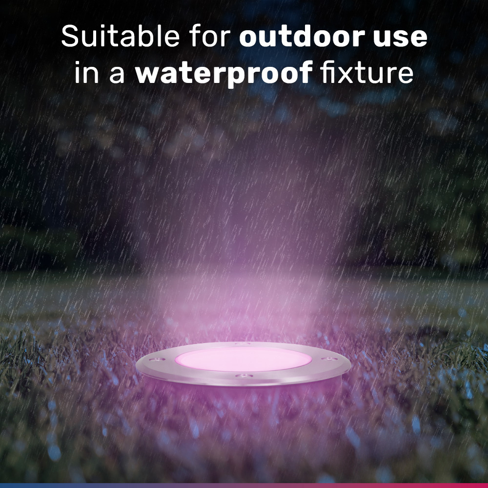 Set van 3 GU10 120° SMART LED Lampen RGBWW Wifi+Bluetooth 5.5 Watt 400lm Dimbaar via App