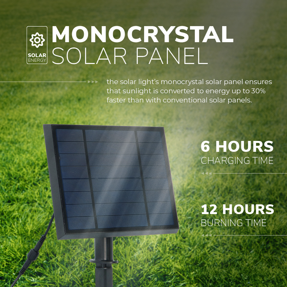 Solar LED Tuinspot Bend Duo met los zonnepaneel 3000K warm wit Prikspot - Tuin spots, spots bodem buiten