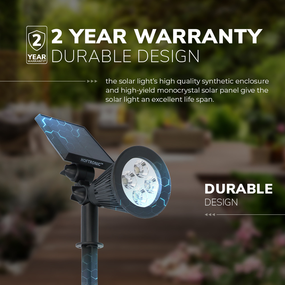 4x Solar LED Tuinspot Bend PIR met bewegingssensor 3000K warm wit Prikspot - Tuin spots, spots bodem buiten