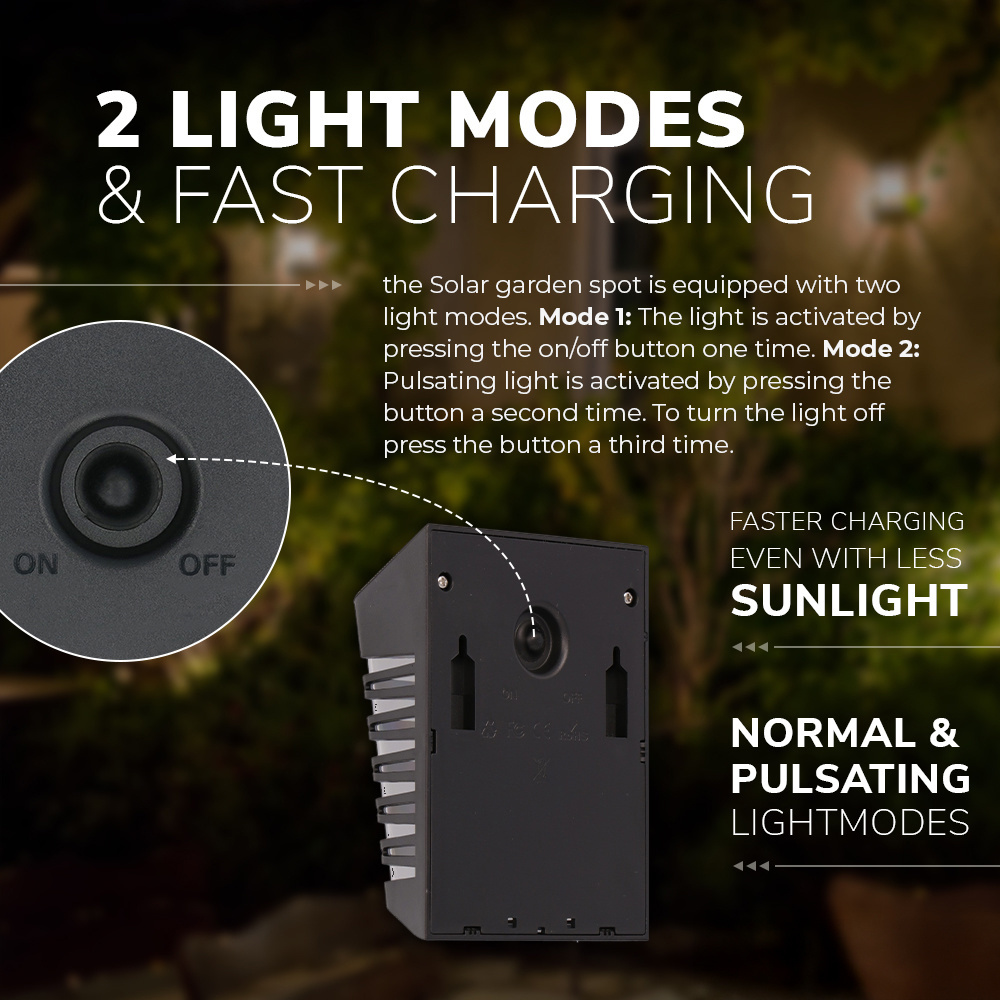 4x Solar LED Wandlamp Dono 3000K warm wit IP65 met bewegingssensor