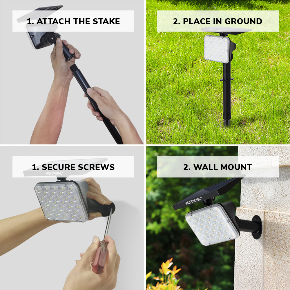 Eagle LED Solar Tuinspot Dual Color IP65 Spatwaterdicht Prikspot Tuinspot - Tuin spots, spots bodem buiten