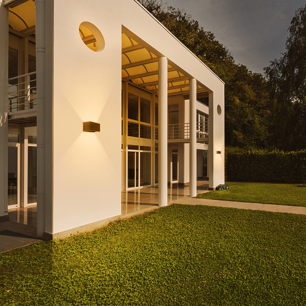LED wandlamp Kansas dubbel zwart 12 Watt 3000K Up & Down light IP65 voor binnen en buiten