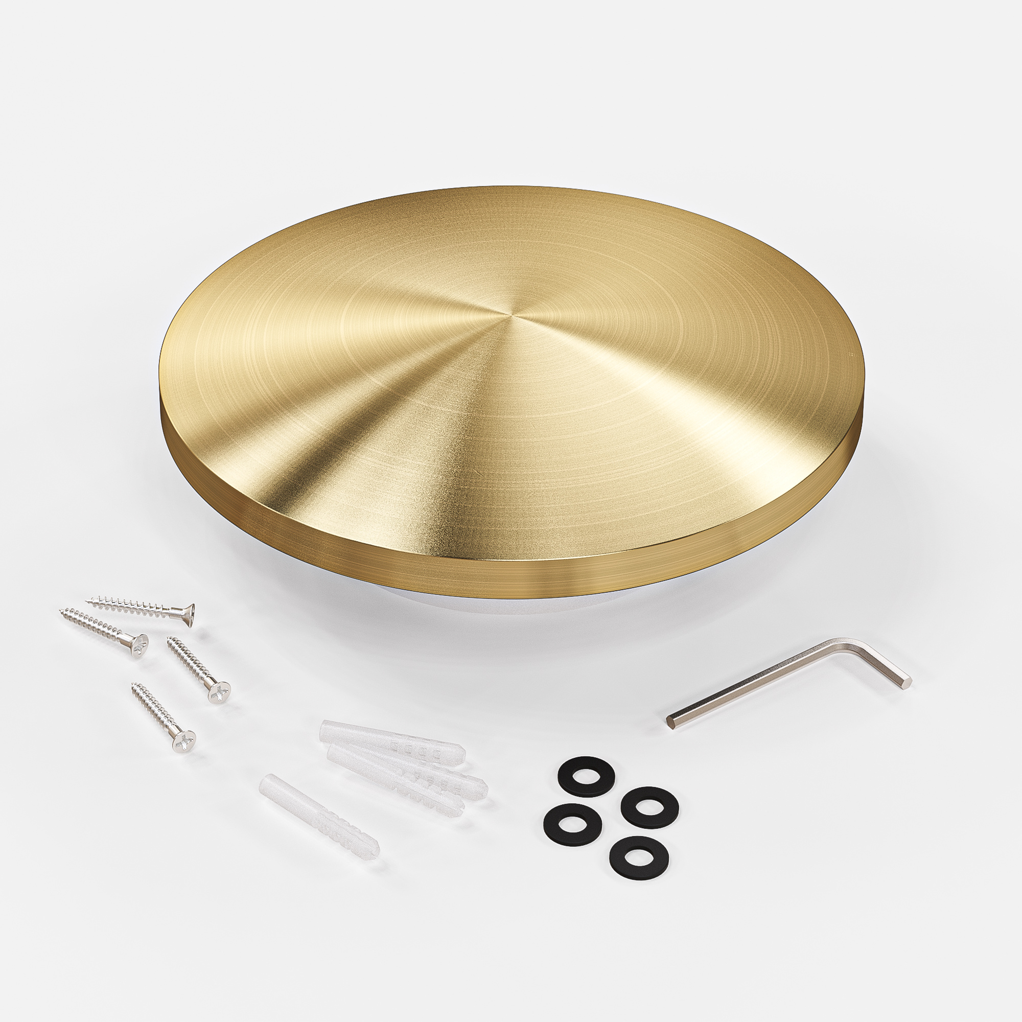 Casper L LED Wandlamp Goud - 2700K warm wit - 19 Watt - Rond - Muurlamp voor binnen en buiten voor binnen en buiten
