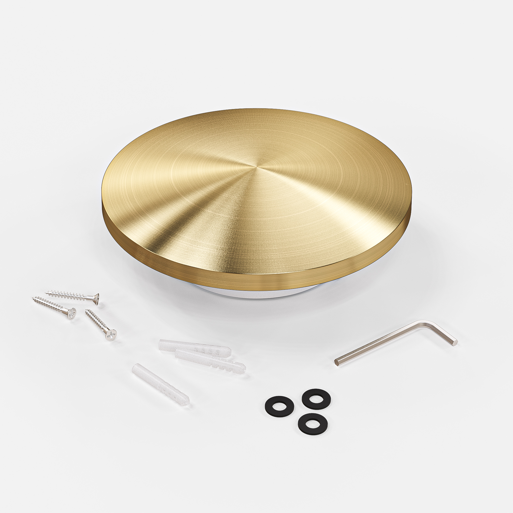 Casper M LED Wandlamp Goud - 2700K warm wit - 11 Watt - Rond - Muurlamp voor binnen en buiten voor binnen en buiten