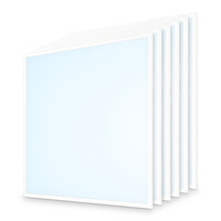6x LED Paneel - 62x62 cm - 18/25 Watt - 4500 lumen - 180 lumen/watt - 6500K daglicht wit - UGR22 - Flikkervrij - Incl. Philips Xitanium Driver - 5 jaar garantie