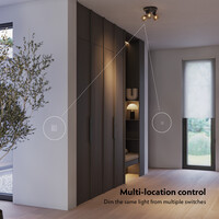 Smart Zigbee LED dimmer - 0.5 - 300 watt - Geschikt voor fase afsnijding (trailing edge) & fase aansnijding (leading edge) - Multiway control - Inbouw dimmer - Universeel
