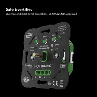 Smart Zigbee LED dimmer - 0.5 - 300 watt - Geschikt voor fase afsnijding (trailing edge) & fase aansnijding (leading edge) - Multiway control - Inbouw dimmer - Universeel