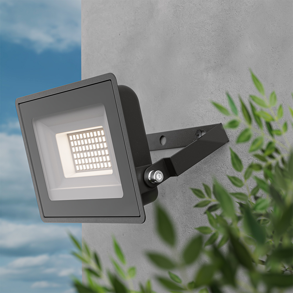 Stratos LED Breedstraler 30 Watt 2505 lumen IP65 6500K Zwart 2 jaar garantie afbeelding