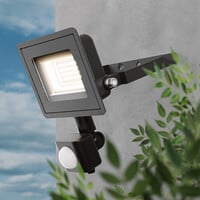 Stratos LED Breedstraler met PIR sensor 20 Watt 1620 lumen IP65 6500K Zwart 2 jaar garantie
