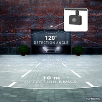 Stratos LED Floodlight with PIR sensor 20 Watt 1620 lumens IP65 6500K Black 2-year warranty