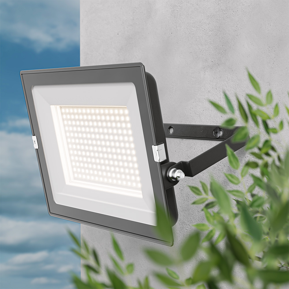 Stratos LED Breedstraler 150 Watt 13120 lumen IP65 6500K Zwart 2 jaar garantie afbeelding