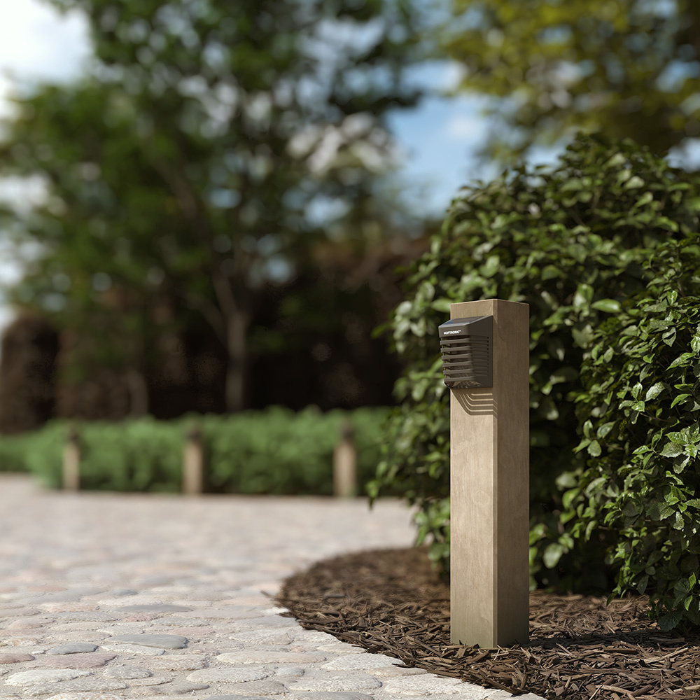 Dono LED Solar Wandlamp met schemerschakelaar - 3000K warm wit - IP65 - Zwart met bewegingssensor afbeelding