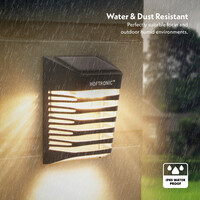 Dono LED Solar Wall Lamp with twilight switch - 3000K warm white - IP65 - Black