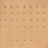Ivan Leathercraft Alfabet & Nummer & Symbol set 3 mm