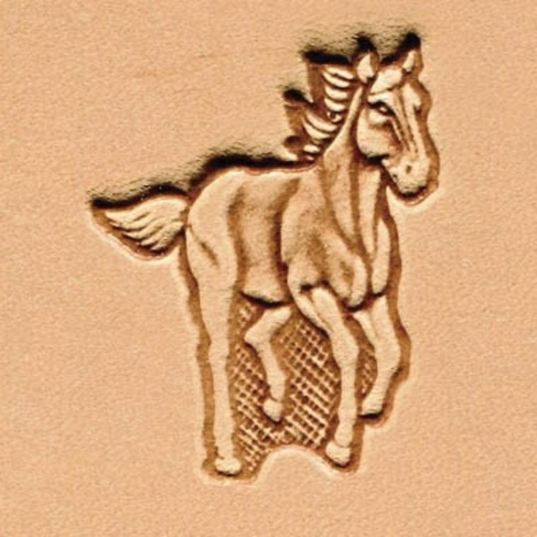 Ivan Leathercraft 3D Rennend paard stempel