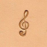 Ivan Leathercraft Muzieknoot figuurstempel 7,5 mm x 19,7 mm