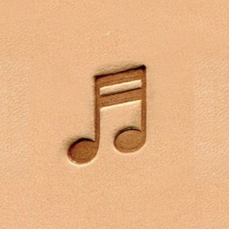 Ivan Leathercraft Muzieknoot figuurstempel 11,8 x 16,5 mm