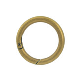 Musketon rond mat goud 25 mm