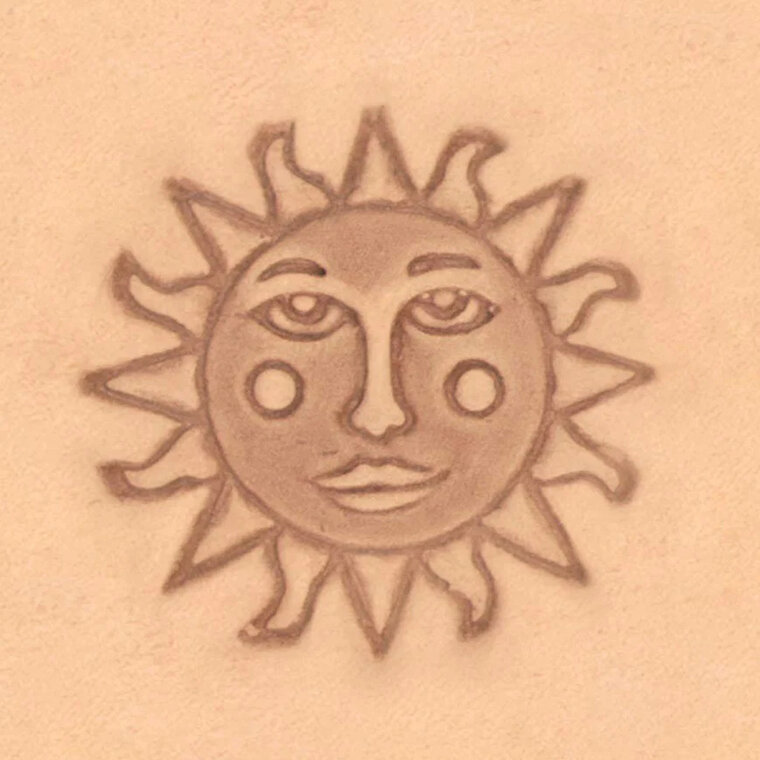 Ivan Leathercraft 3D Mystieke zon stempel