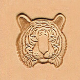 Ivan Leathercraft 3D Tijger stempel 27 x 30 mm