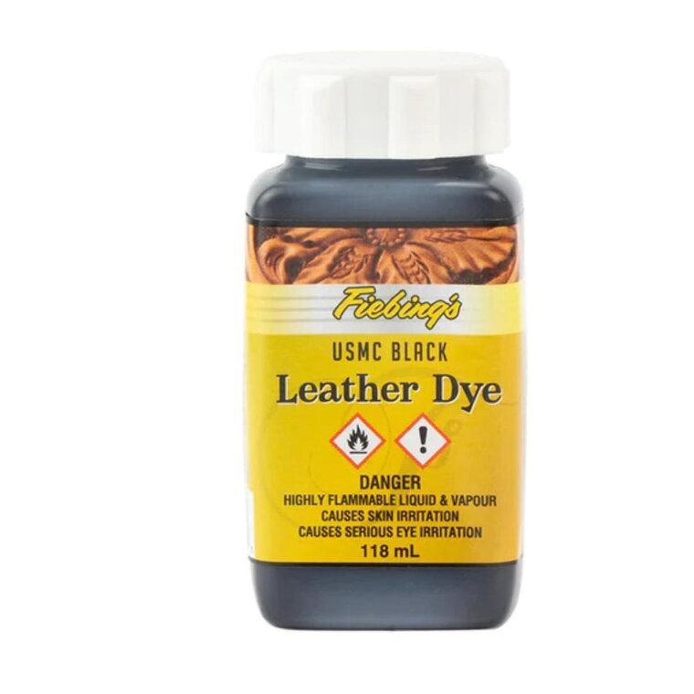 Fiebing's Leather Dye, USMC zwart