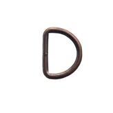 D-ring antiek rood gelast 4 stuks