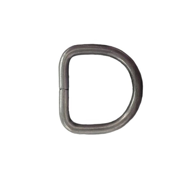 D-ring antiek zilver gelast dunne draad, div. afmetingen