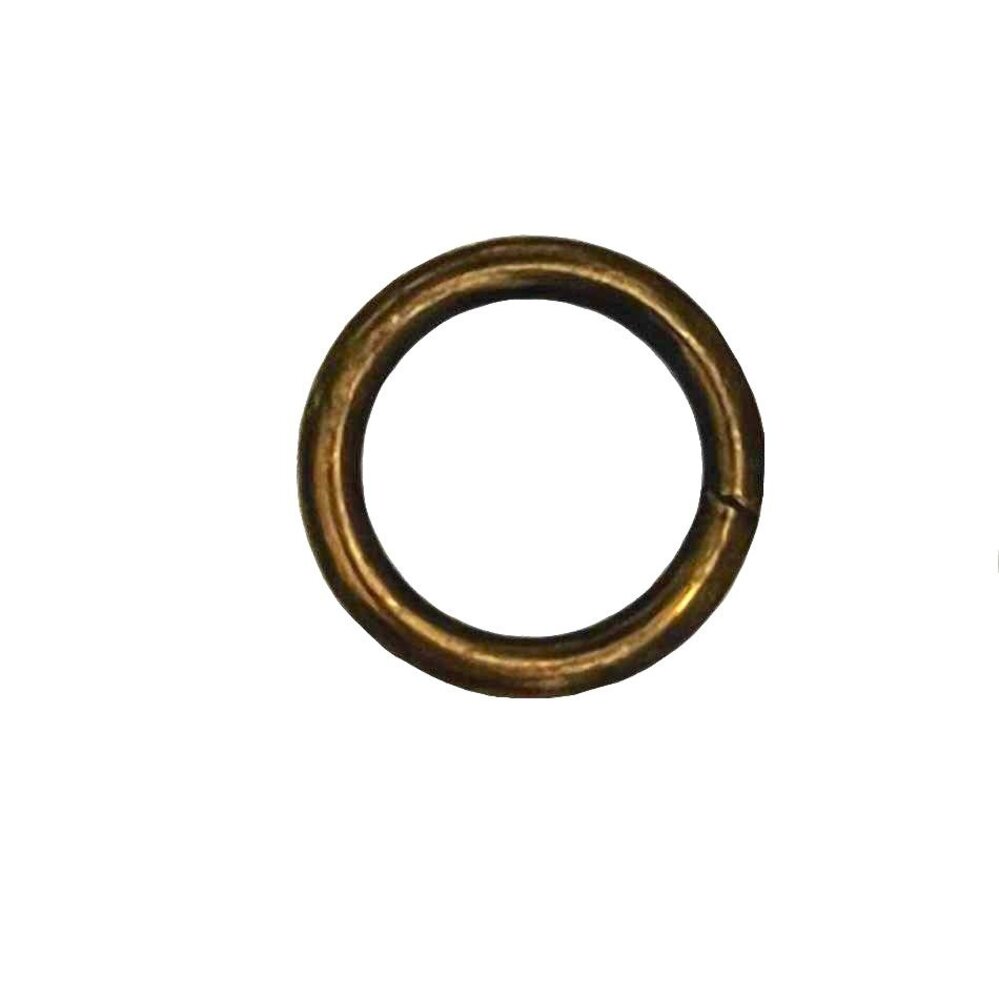 Ronde ring antiek bruin 11mm ∅ 2,0 mm 10 stuks