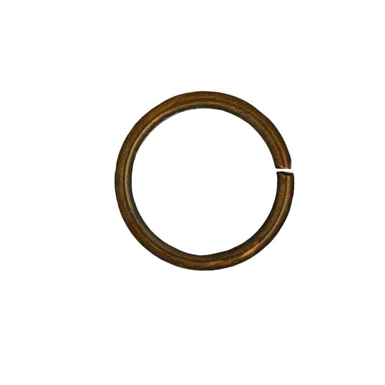 Ronde ring antiek bruin 30 mm ∅ 3,5 mm 4 stuks
