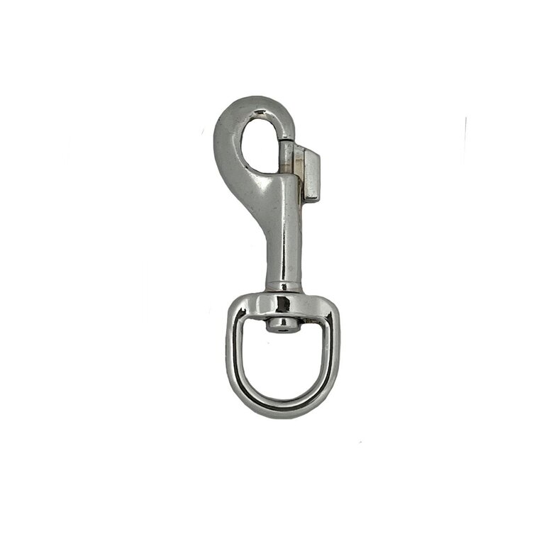 Musketonhaak ijzer verchroomd 20mm