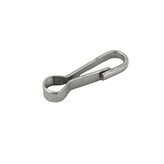 Kleine musketonhaak ijzer verchroomd 6,5mm