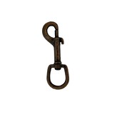 Musketonhaak bruin koperkleurig 16mm