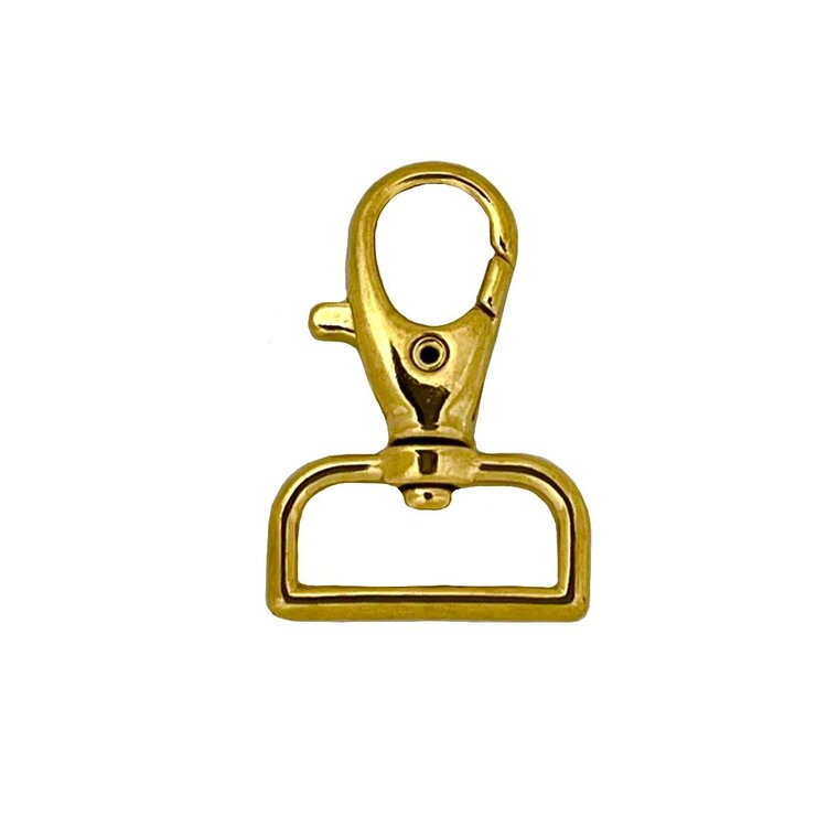 Musketonhaak goud 20mm