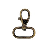 Musketonhaak oud goud 25mm
