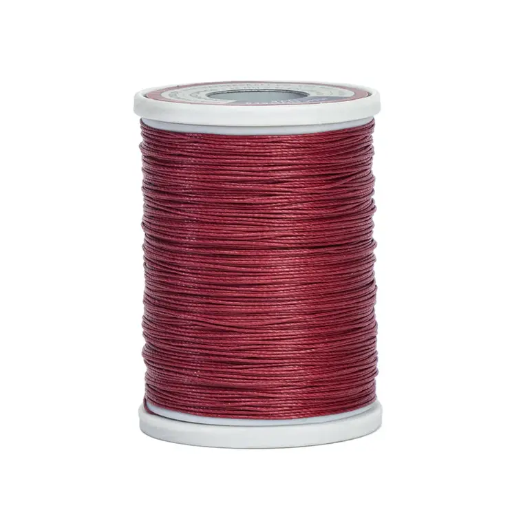 Gewaxt linnen garen, donkerrood