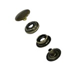 Durable dots 17 mm, antiek bruin