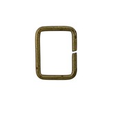 Rechthoekige ring oud goud 20mm 4 stuks