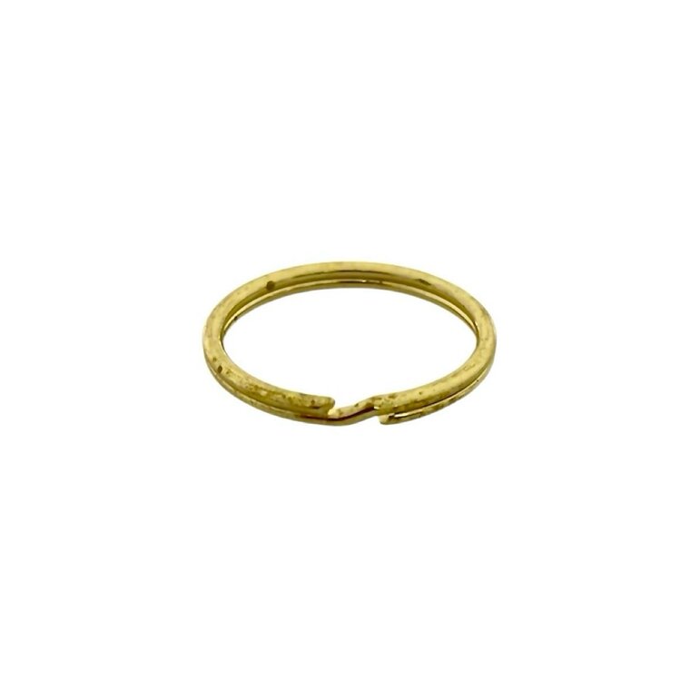 Sleutelring goud 25mm 4 stuks