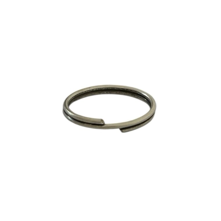 Sleutelring antiek zilver 25mm 10 stuks