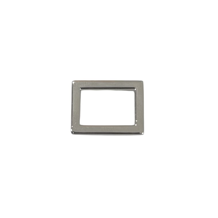 Rechthoekige ring nikkel 10mm 4 stuks