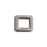 Rechthoekige ring mat nikkel 10mm 2 stuks