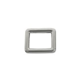Rechthoekige ring nikkel 16mm 2 stuks