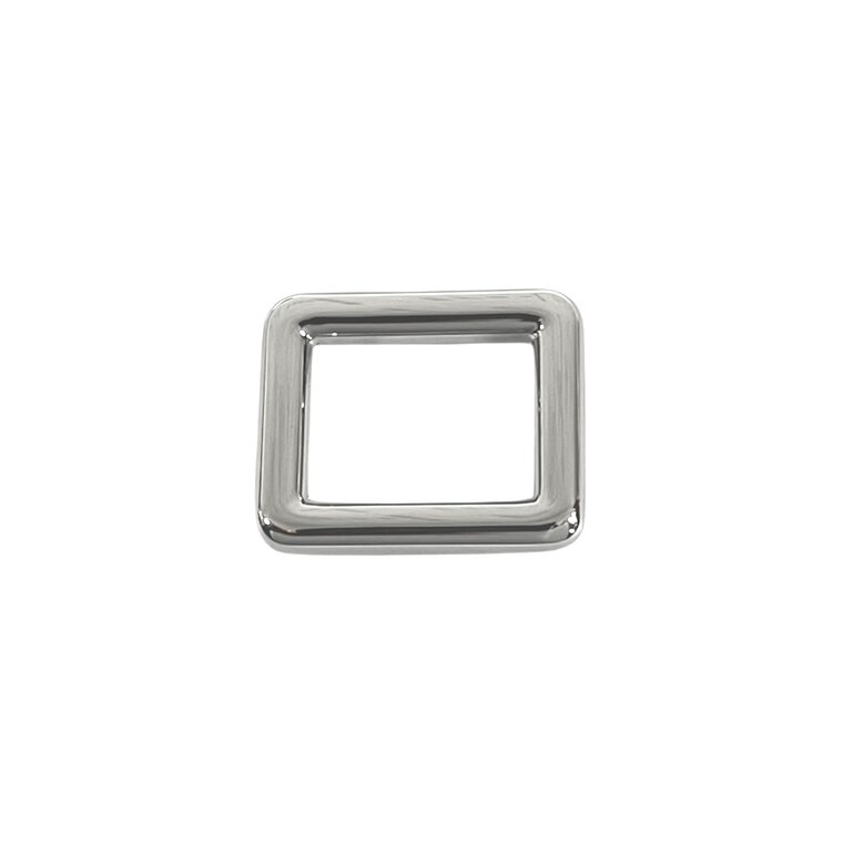 Rechthoekige ring nikkel 16mm 2 stuks