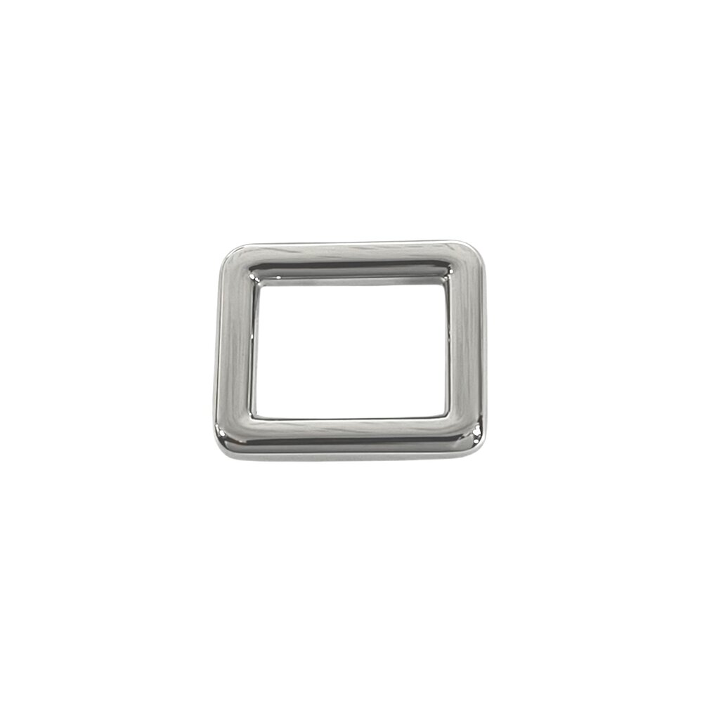 Rechthoekige ring nikkel 16 mm 2 stuks