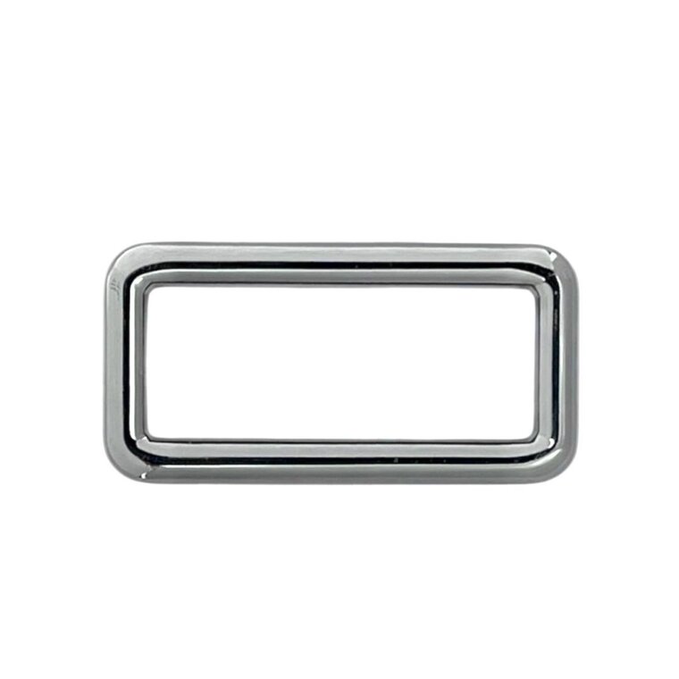 Rechthoekige ring nikkel dikke draad 40mm 2 stuks