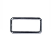 Rechthoekige ring nikkel dunne draad 40mm 2 stuks